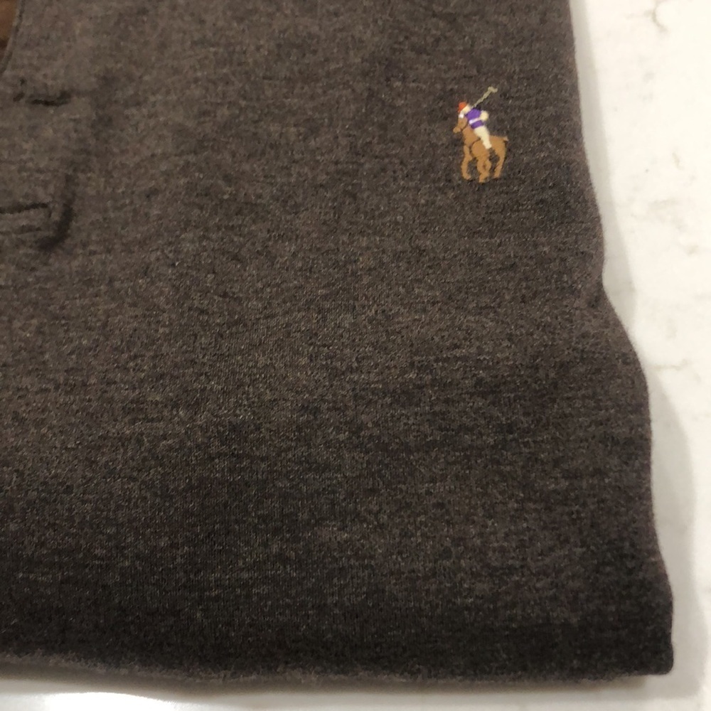 Ralph Lauren Long Sleeve Polo Shirt Men’s Size XL Brown Pima‎ Soft Classic Fit - Picture 3 of 8